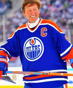 Wayne Gretzky Oilers Ice Hockey Diamond Painting