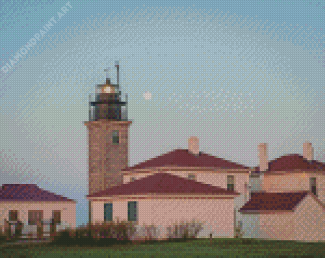 Beavertail Lighthouse Building Diamond Painting