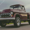 Brown Classic Chevy Truck Diamond Painting