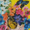 Butterflies And Blooms Art Diamond Painting