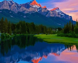 Canmore Landscape Diamond Painting