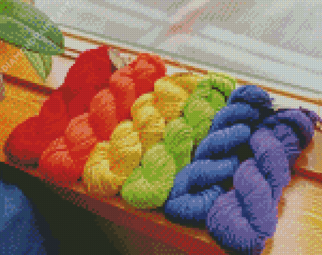 Colorful Cotton Yarn Diamond Painting