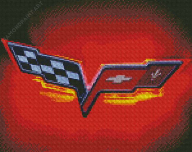 Corvette Emblem Diamond Painting