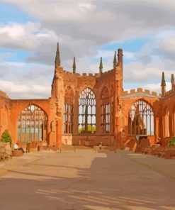 Coventry Cathedral In England Diamond Painting