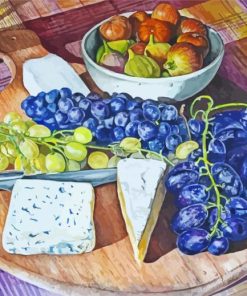 Fruits And Cheese Board Diamond Painting