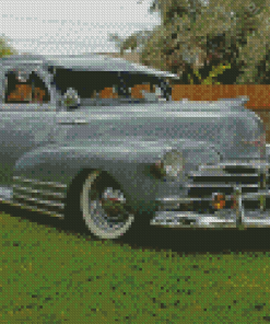 Grey 48 Chevy Fleetline Car Diamond Painting