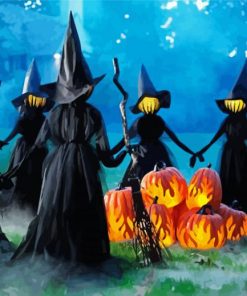 Halloween Witches Diamond Painting
