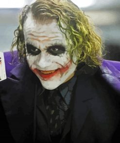 Heath Ledger As The Joker In The Dark Knight Diamond Painting