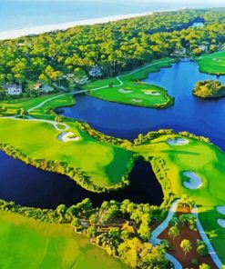 Hilton Head Golf Landscape Diamond Painting