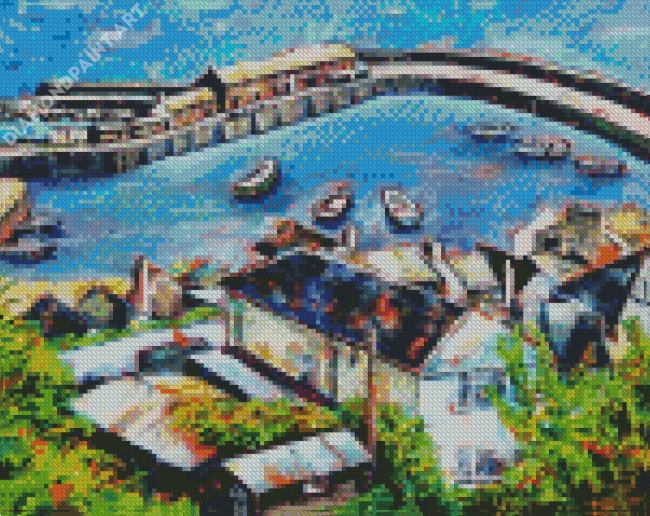 Lyme Regis England Harbour Art Diamond Painting