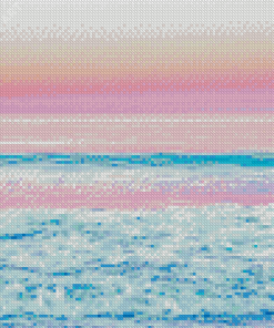Pink Sky Sea Diamond Painting
