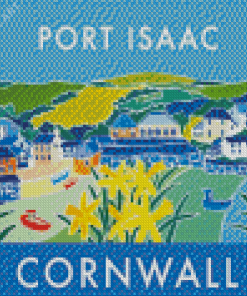 Port Isaac Cornwall Poster Art Diamond Painting