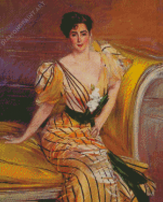 Portrait Of Madame Josephina Alvear De Errazuriz Boldini Diamond Painting