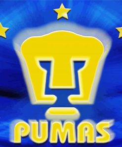 Pumas Unam Football Logo Diamond Painting