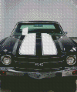 Retro Black Chevrolet El Camino Car Diamond Painting