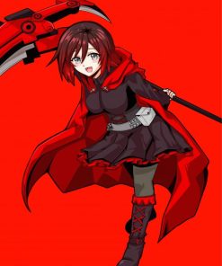 Ruby Rose Anime Character Diamond Painting