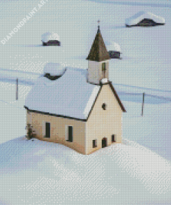 Snow Church Diamond Painting