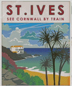 St Ives Bay Poster Diamond Painting