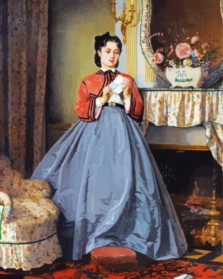 The Love Letter By Auguste Toulmouche Diamond Painting