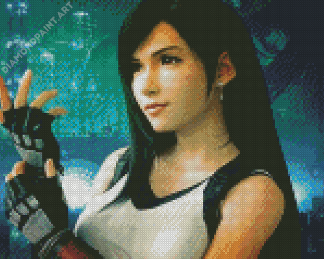 Tifa Lockhart Video Game Character Diamond Painting
