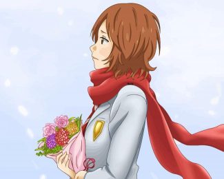 Tsubaki Your Lie In April Character Diamond Painting