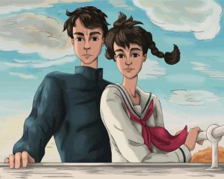 Umi And Shun From Up On Poppy Hill Diamond Painting