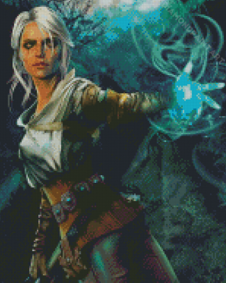 Aesthetic Ciri From The Witcher Art Diamond Painting