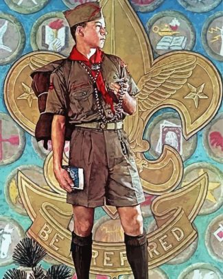 Aesthetic Scout Guy Diamond Painting