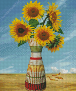 Aesthetic Sunflower Vase Art Diamond Painting