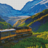 Alaska Railroad Train Tour Diamond Painting