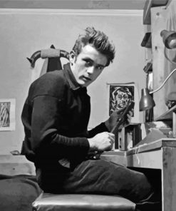 Black And White Enigma Of James Dean Diamond Painting