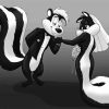 Black And White Pepe Le Pew Diamond Painting