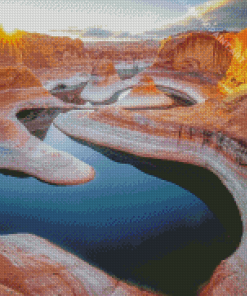 Desert Water Streams Diamond Painting