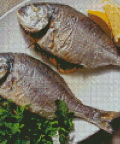 Fish Cooking Diamond Painting