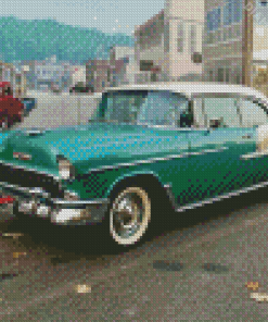 Green 1955 Chevrolet Diamond Painting