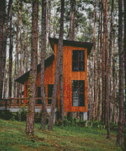 House In The Woods Diamond Painting