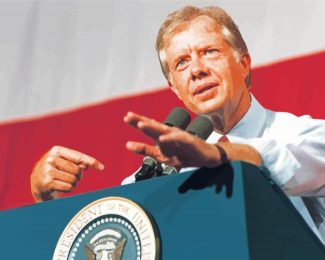 Jimmy Carter US President Diamond Painting