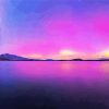 Lake Purple Aurora Diamond Painting