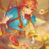 Link Breath Of The Wild Cooking Diamond Painting