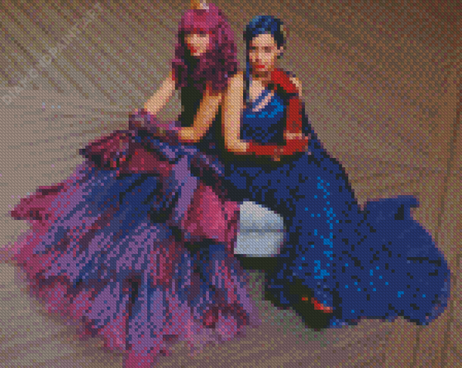 Mal And Evie Characters Diamond Painting
