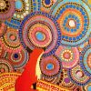 Orange Fox Aboriginal Art Diamond Painting