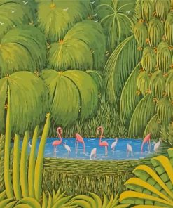 Palm Trees By Henri Robert Bresil Diamond Painting
