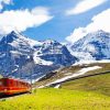 Train In Alps Railway Diamond