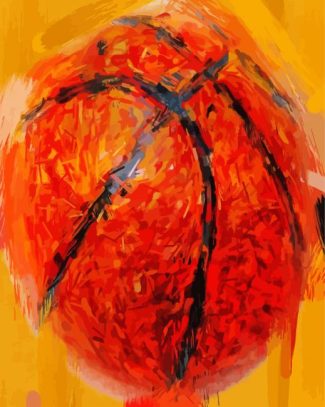Abstract Basketball Ball Diamond Paintings