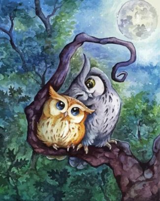 Adorable Owls Diamond Painting