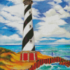 Aesthetic Cape Hatteras Lighthouse Art Diamond Painting