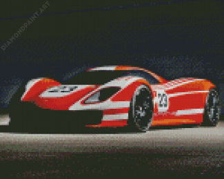 Aesthetic Red Porsche 917 Diamond Painting