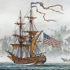 American Tall Ships Flag Art Diamond Painting