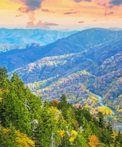 Autumn Tennessee Mountains Diamond Painting