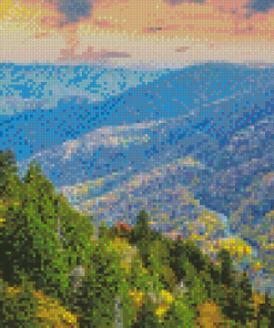 Autumn Tennessee Mountains Diamond Painting